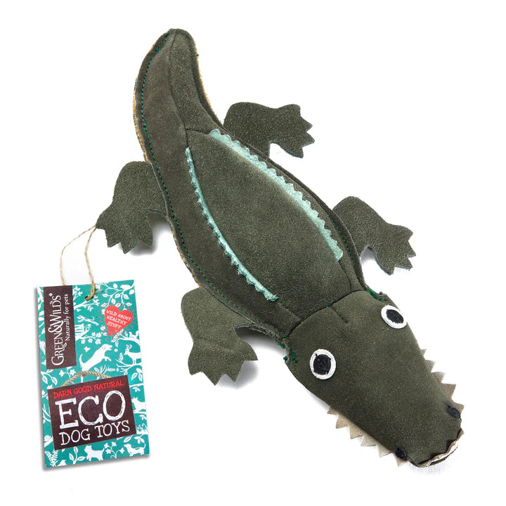 Green and wilds eco crocodile toy