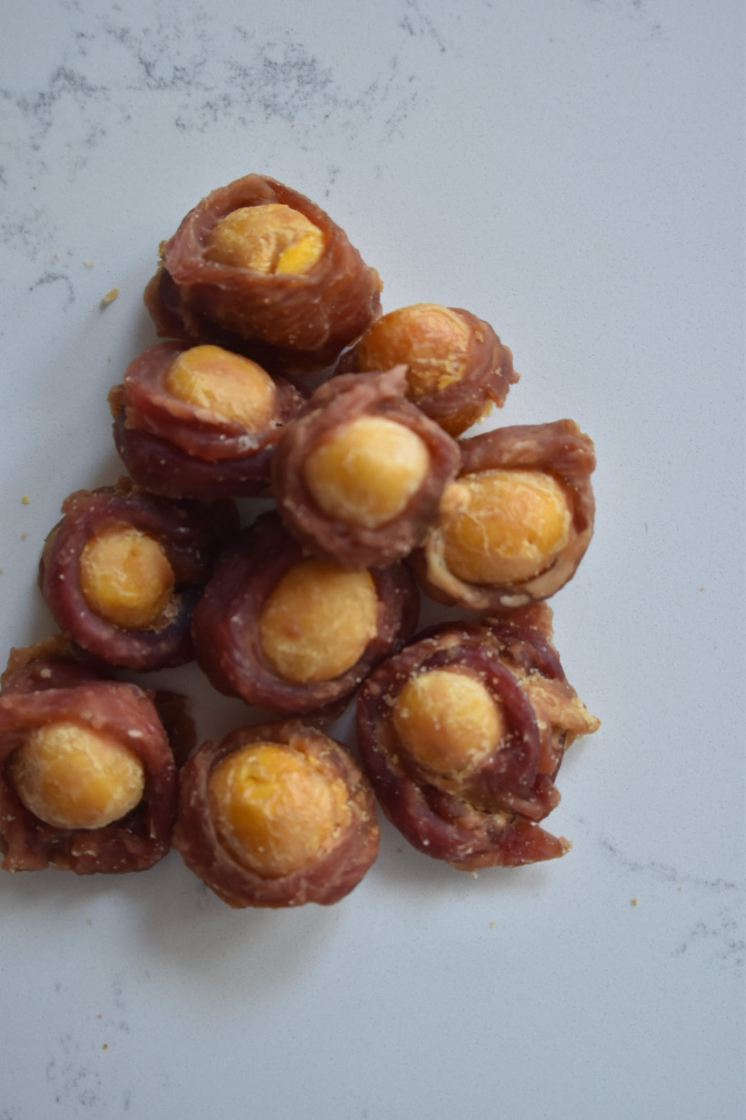 Duck Wrapped Egg Yolk