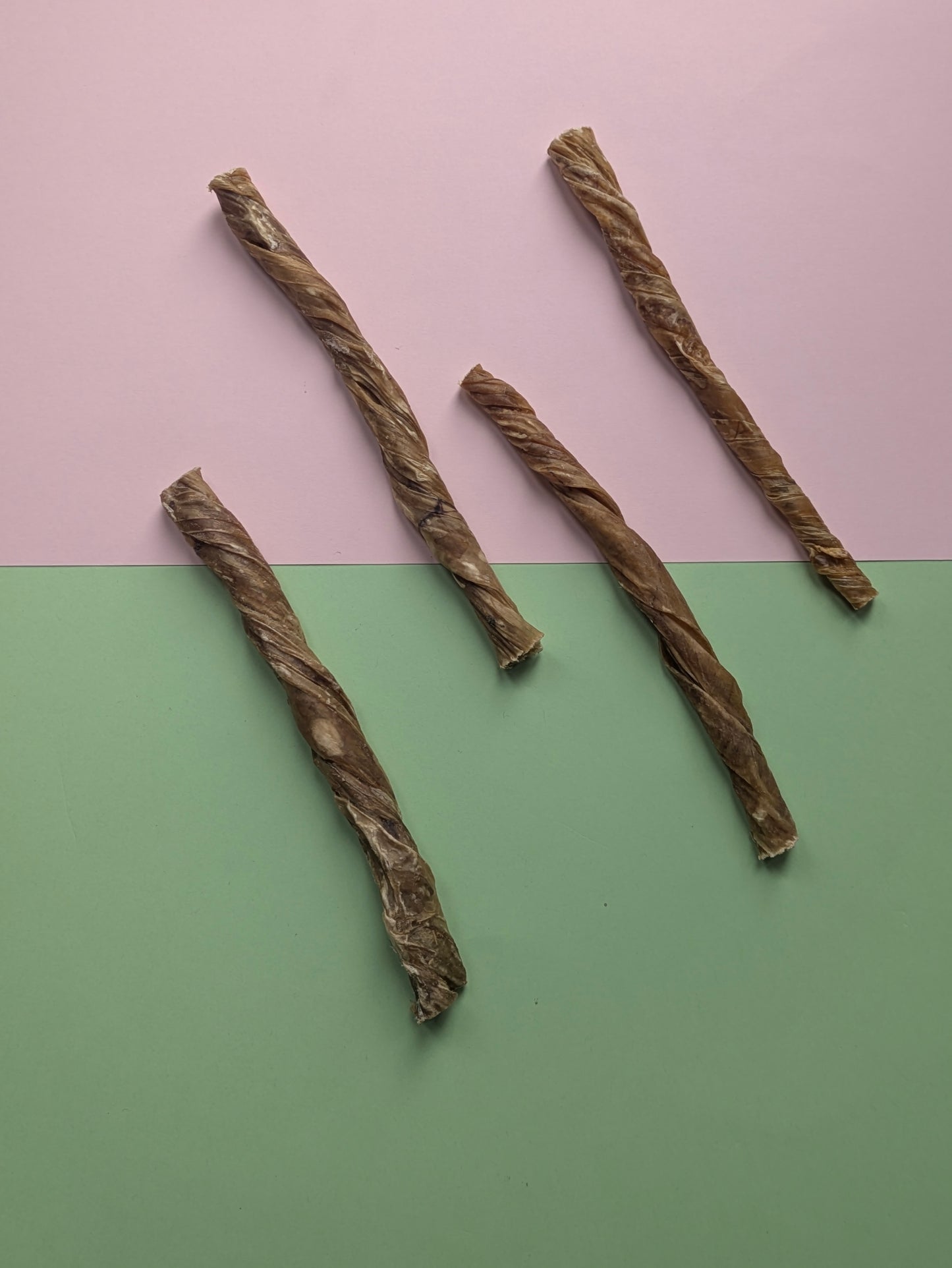 100% Beef Bladder Twists - Low Fat, High Protein Dog Treat