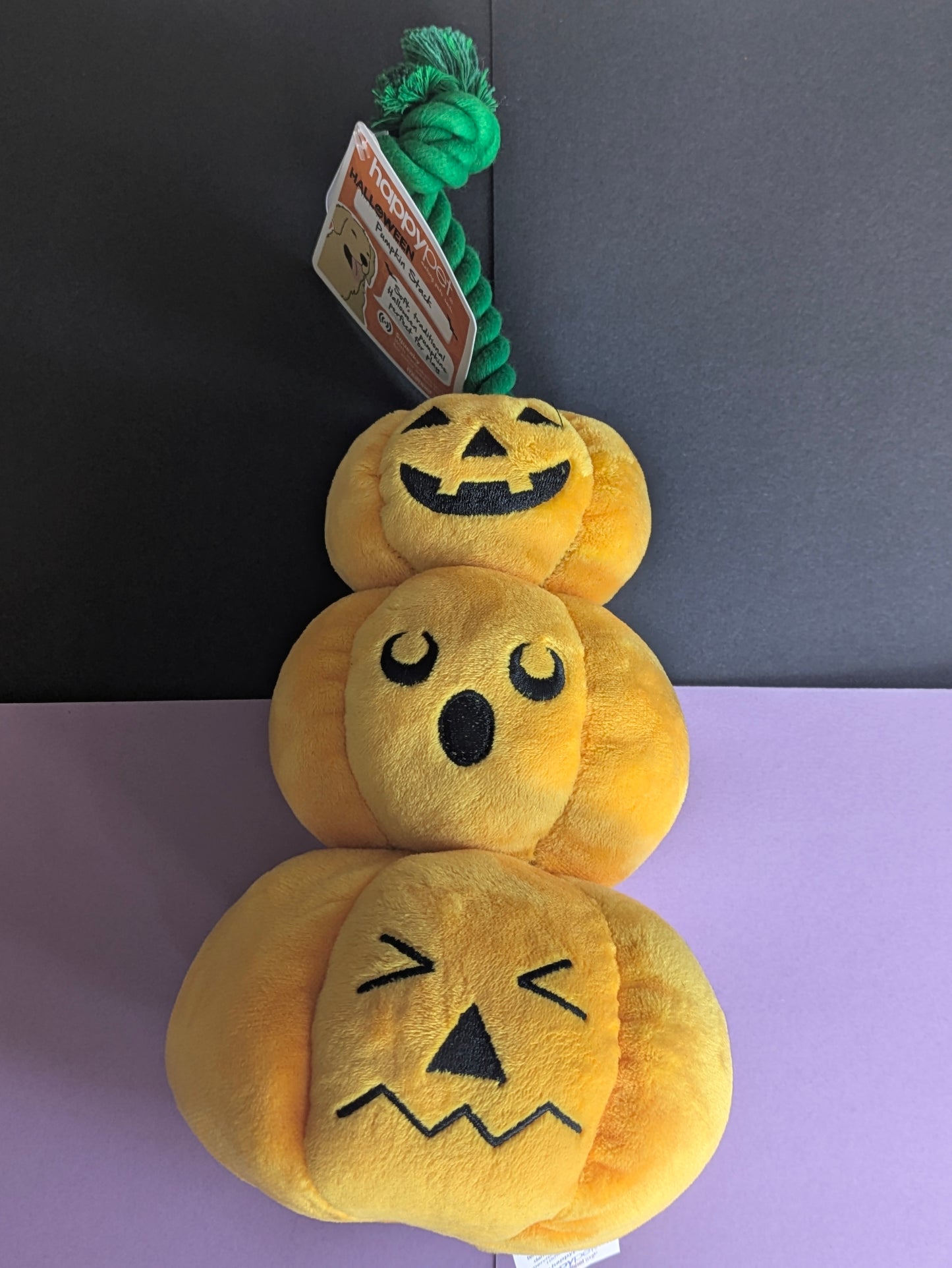 Halloween Pumpkin Stack Rope Dog Toy