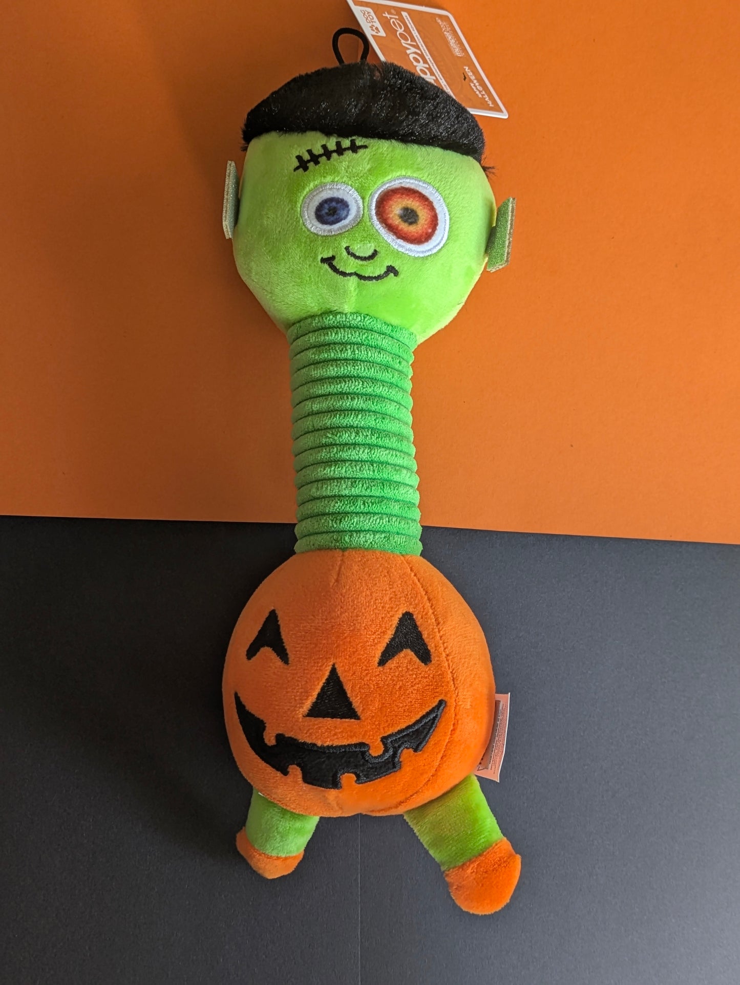 Halloween Long Neck Plush Pumpkin