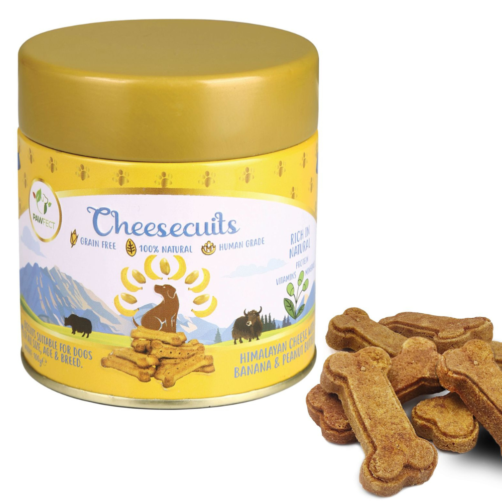 Pawfect Cheesecuits for Dogs - Banana & Peanut Butter (100g)