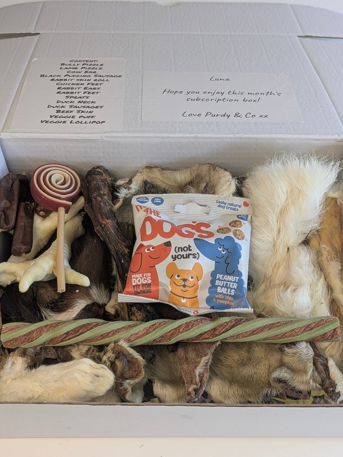The Dog Corner Treat Club Box