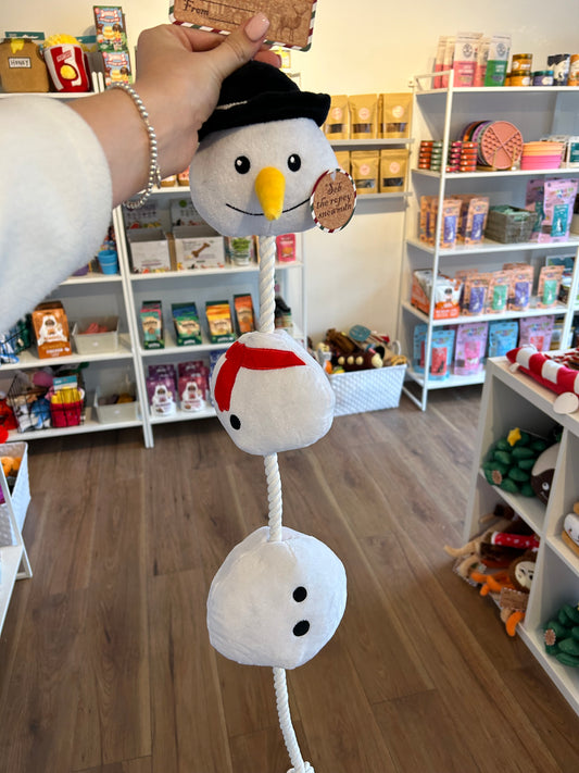 Snowman rope toy