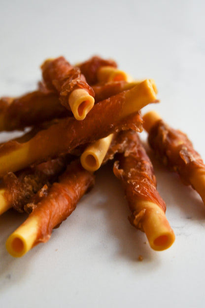 Rabbit Wrapped Sweet Potato Tubes