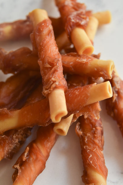 Rabbit Wrapped Sweet Potato Tubes