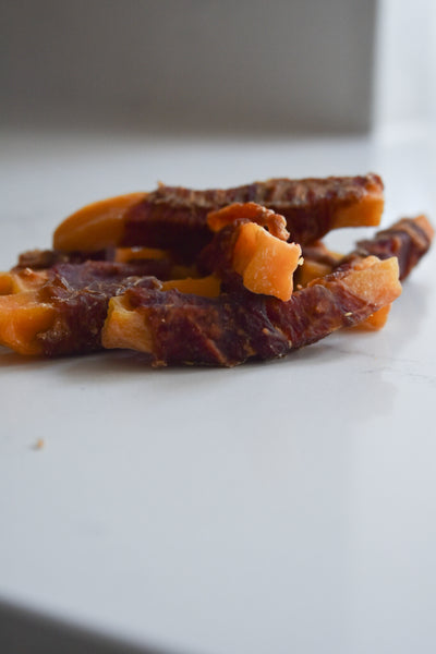 Duck Wrapped Sweet Potato