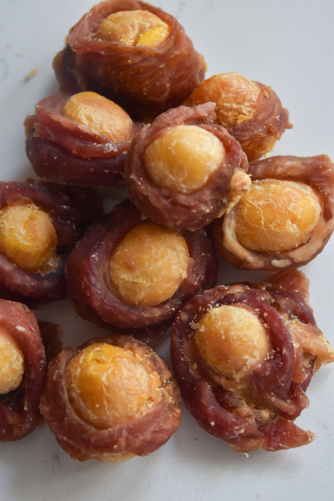 Duck Wrapped Egg Yolk