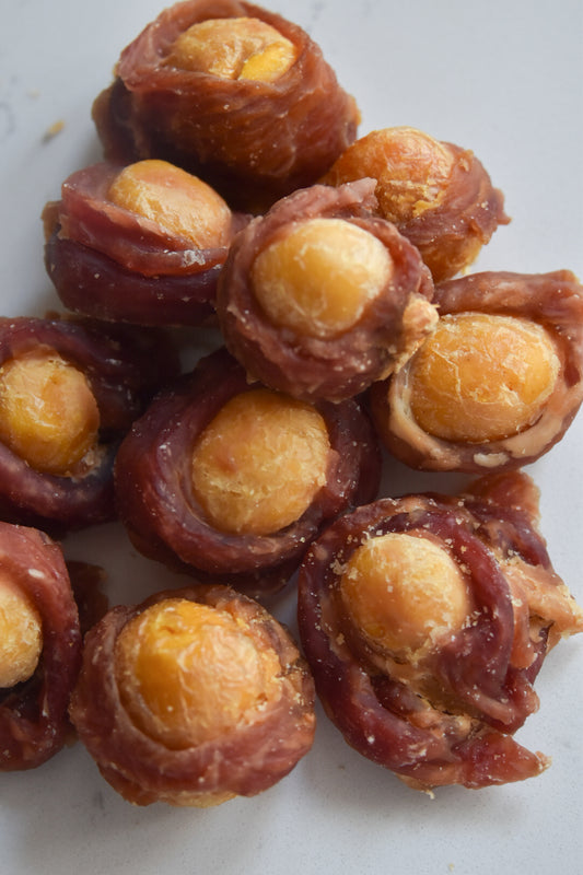 Duck Wrapped Egg Yolk