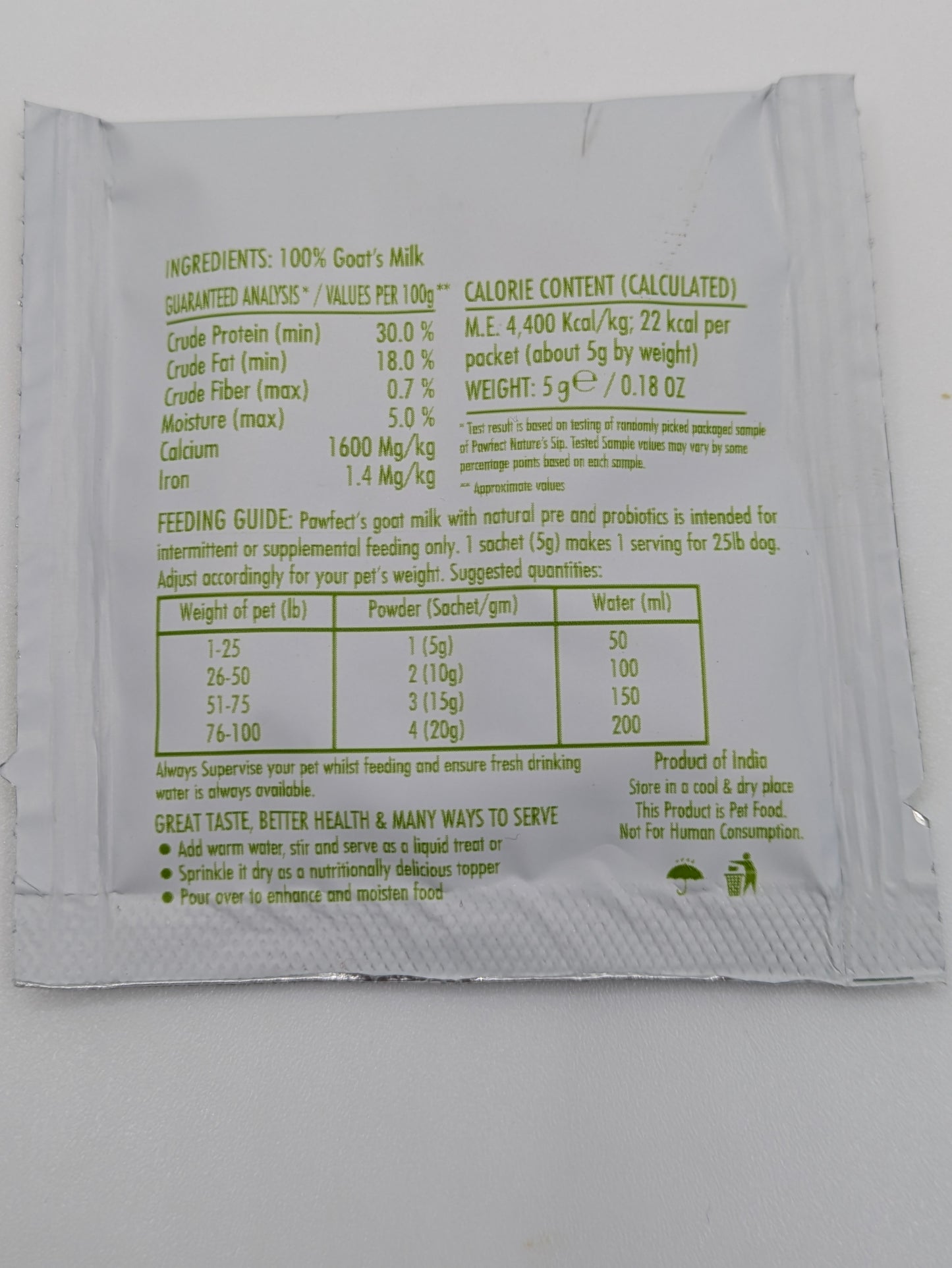 Goat Milk Sachet