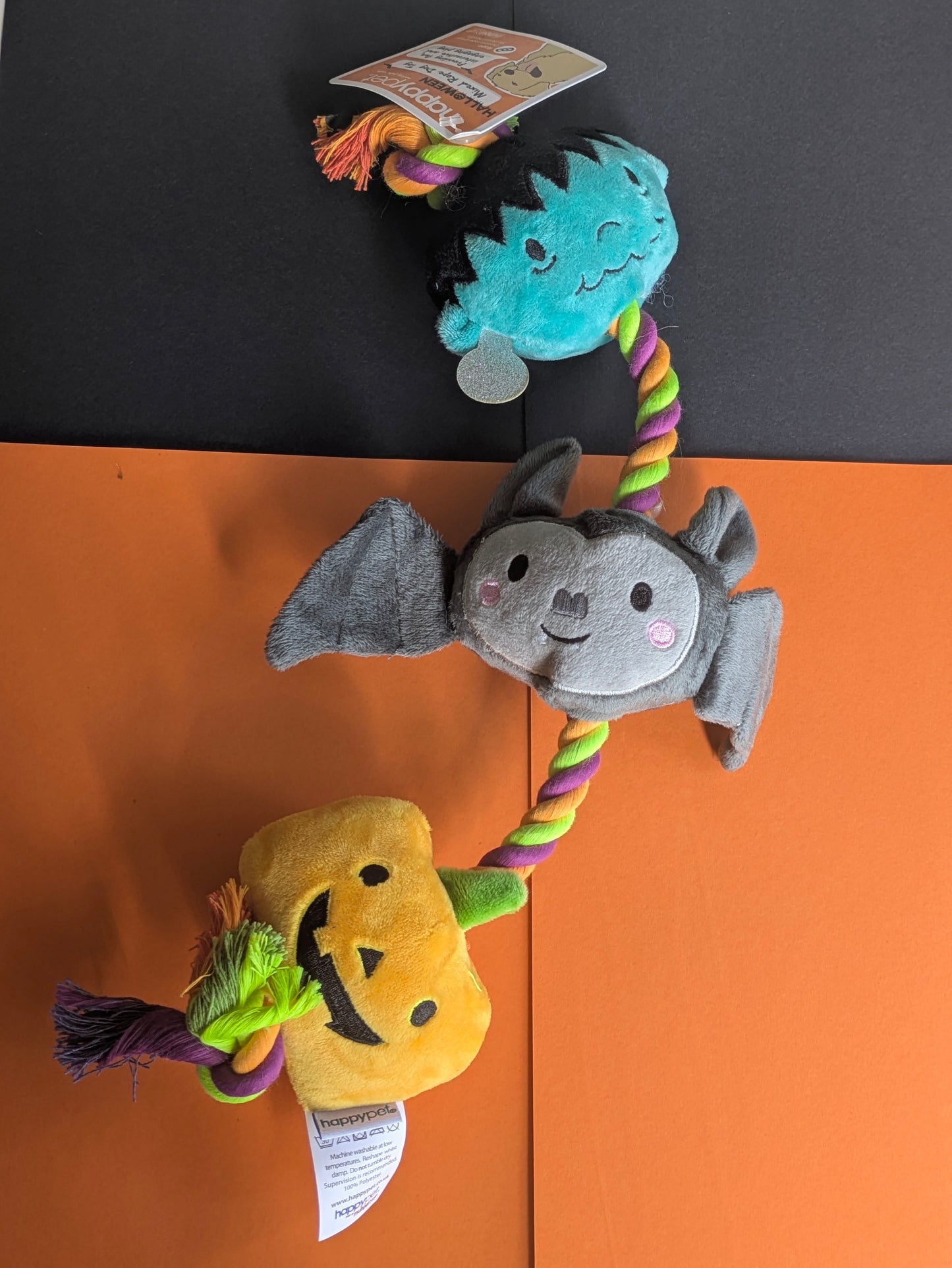 Halloween 3 character rope toy