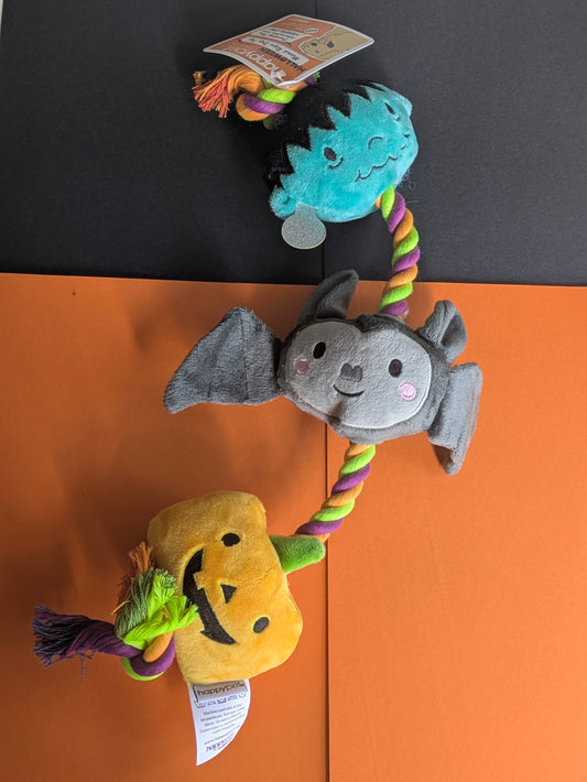Halloween 3 character rope toy