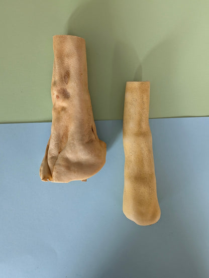 two natural jumbo beef tails dog treat