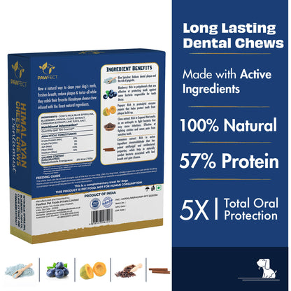 Himalayan Cheese Chews for Dogs - Dentamust Blueberry
