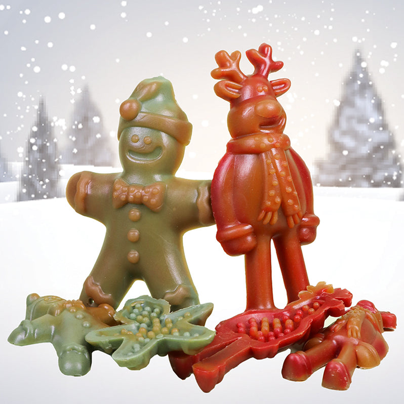 Veggie Snowman and Reindeer